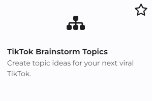 TikTok Brainstorm Topics